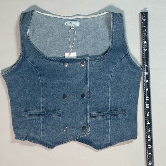 Blue Denim Vest - Picture 4 of 5